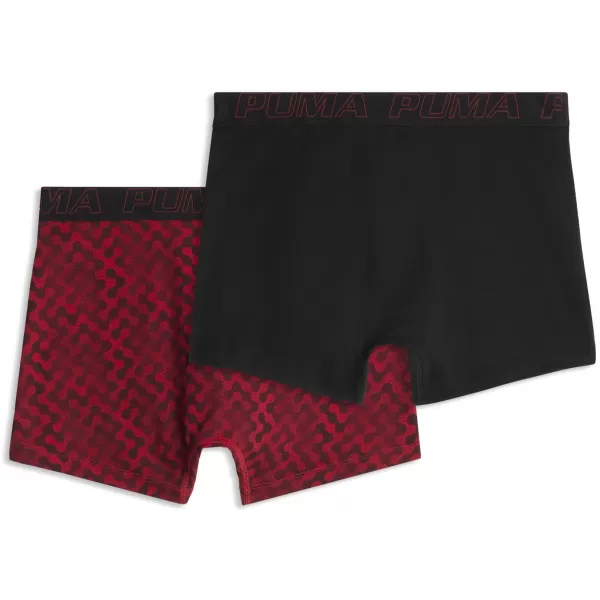  Мъжки боксерки PUMA MEN GRAPHICAL PRINT BOXERS 2P 94780402 ЧЕРВЕНА КОМБИНАЦИЯ 