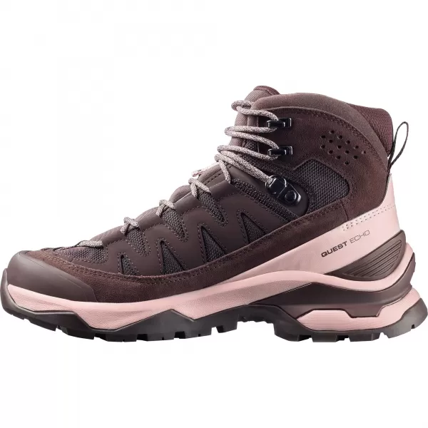  Дамски обувки SALOMON QUEST ECHO GORE TEX L47968500 ЧЕРНО КАФЕ/СЯНКА СИВО/ЧЕРНО 