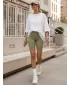 Дамски шорти DSTREET SY0567 ЗЕЛЕНО