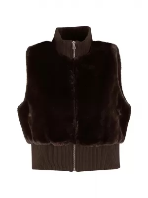 Дамски елек URBAN CLASSICS TB7933-00075 КАФЯВО