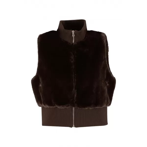  Дамски елек URBAN CLASSICS TB7933-00075 КАФЯВО 