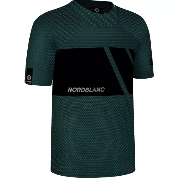  Мъжка функционална тениска за колоездене NORDBLANC MUD NBSMF8083 ЗЕЛЕНО 