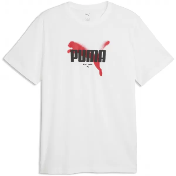  Мъжка тениска PUMA GRAPHICS TEE 69435502 БЯЛА ПУМА 
