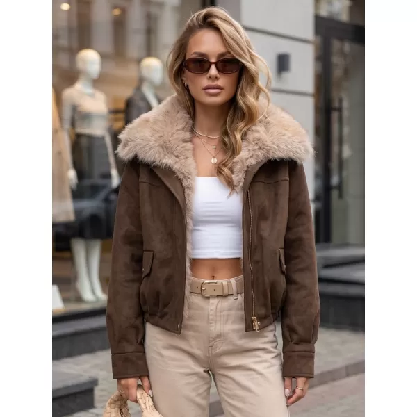  Дамско яке DSTREET TY5698 КАФЯВО 