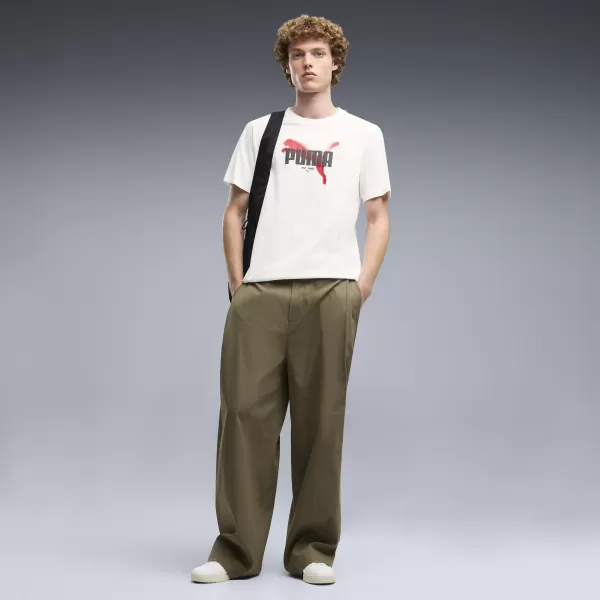  Мъжка тениска PUMA GRAPHICS TEE 69435502 БЯЛА ПУМА 