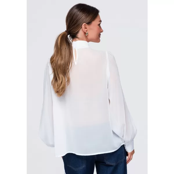  Дамска блуза OMBRE OW-TS-E0085 БЯЛО 