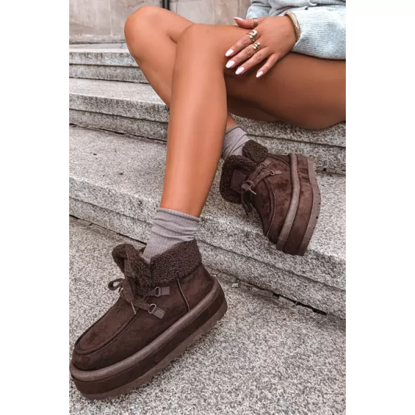  Дамски обувки BIG STAR SHOES UU274214 КАФЯВИ/БЕЖОВИ СЕНКИ 