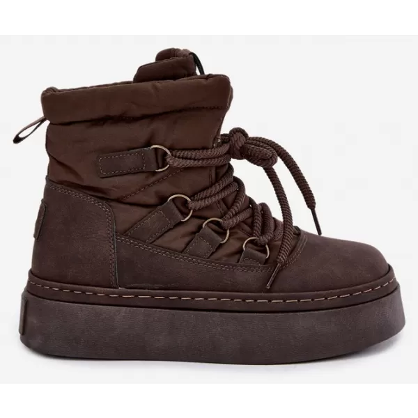  Дамски обувки BIG STAR SHOES UU274191 КАФЯВО/БЕЖОВО 