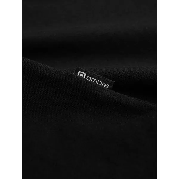  Мъжка тениска OMBRE L172 ЧЕРЕН 