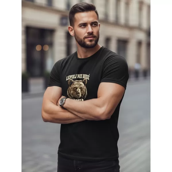  Мъжка тениска DSTREET NX0097R-BK ЧЕРЕН 