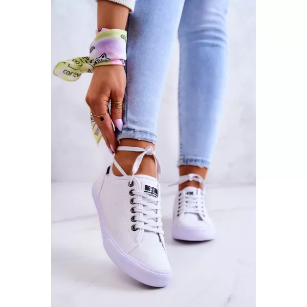 Дамски кецове BIG STAR SHOES W274835 БЯЛО 