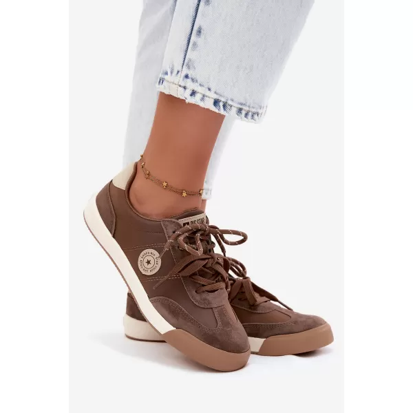  Дамски кецове BIG STAR SHOES UU274002 КАФЯВО/БЕЖОВО 