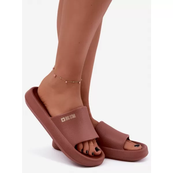  Дамски чехли BIG STAR SHOES UU274088 НЮАНСИ НА ЧЕРВЕНОТО 