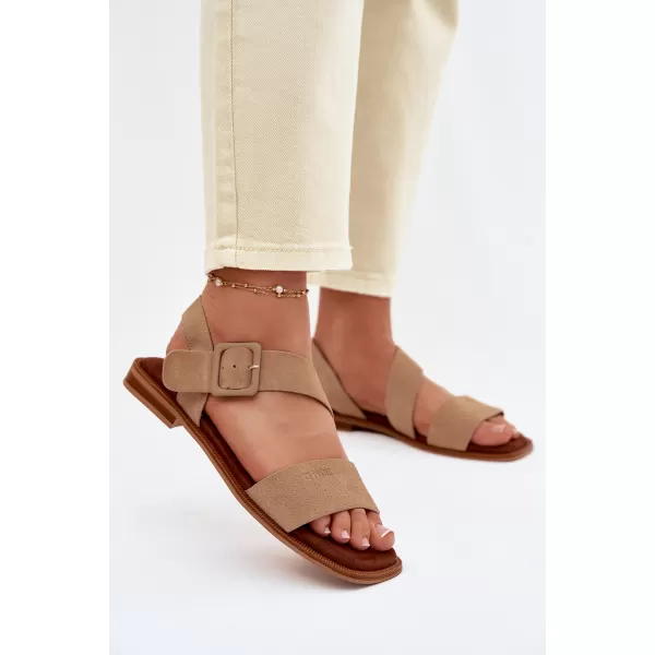  Дамски сандали BIG STAR SHOES TT274491 БЕЖОВО 
