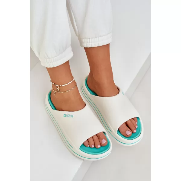  Дамски чехли BIG STAR SHOES NN274A038 БЯЛО 