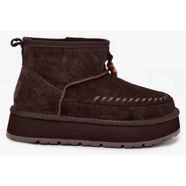  Дамски обувки BIG STAR SHOES UU274678 КАФЯВО/БЕЖОВО 