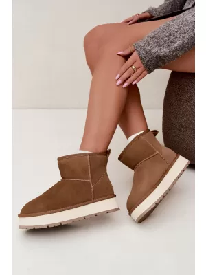 Дамски обувки BIG STAR SHOES UU274692 КАФЯВО/БЕЖОВО