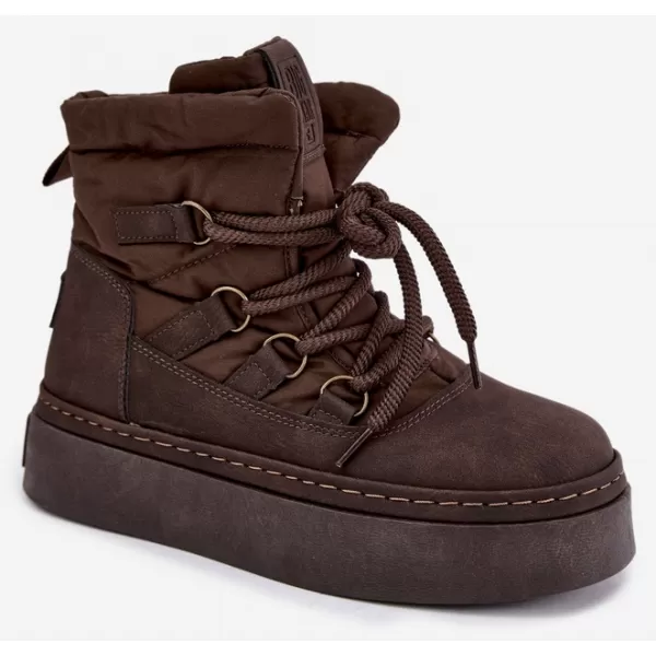 Дамски обувки BIG STAR SHOES UU274191 КАФЯВО/БЕЖОВО 