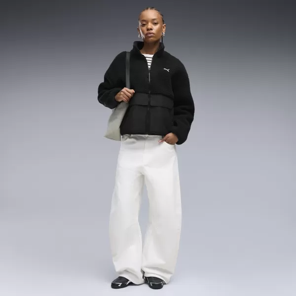  Дамско яке PUMA RE:FIBRE SHERPA JACKET W 69456701 ПУМА ЧЕРНА 