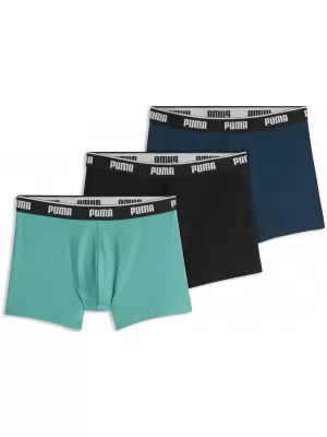 Мъжки боксерки PUMA MEN BOXERS 3P 94713011 ЗЕЛЕНО КОМБО