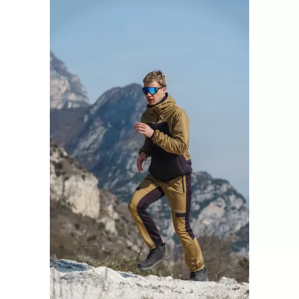  Мъжки водоустойчив мултиспортен панталон NORDBLANC RIDGEWALK NBSPM8325 КАФЯВО 