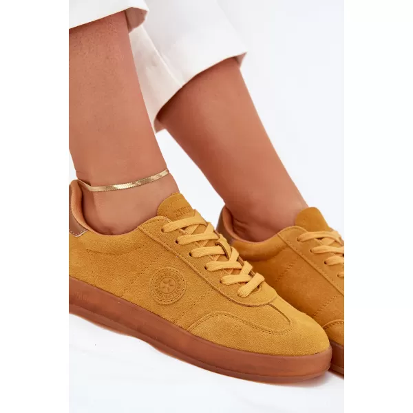 Дамски кецове BIG STAR SHOES RR274846 ЖЪЛТО/ЗЛАТНО 