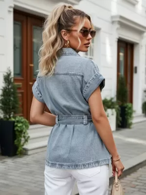 Рокля DSTREET EY2691 СИНЬО
