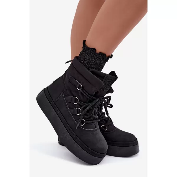  Дамски снежни човеци BIG STAR SHOES UU274189 ЧЕРЕН 