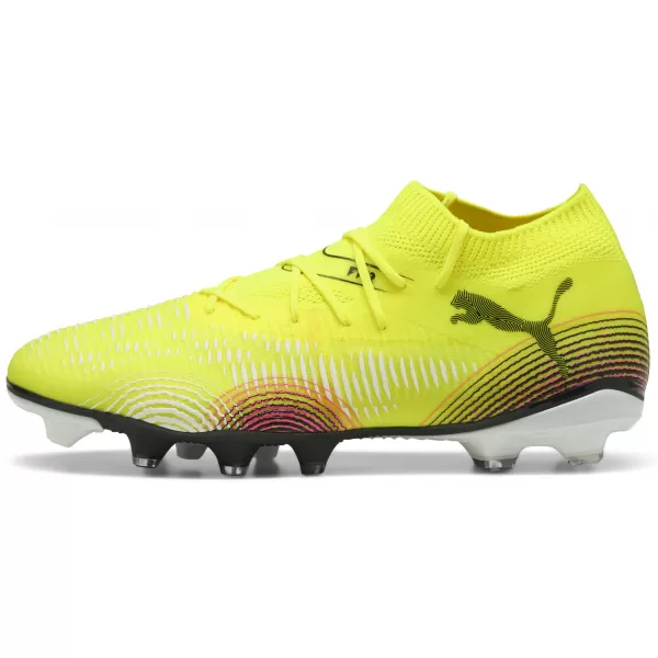 Футболни обувки PUMA FUTURE 8 MATCH FG/AG 108140-03 ЖЪЛТО/ЧЕРНО/УДАРЕНО ОТ СЛЪНЦЕ 