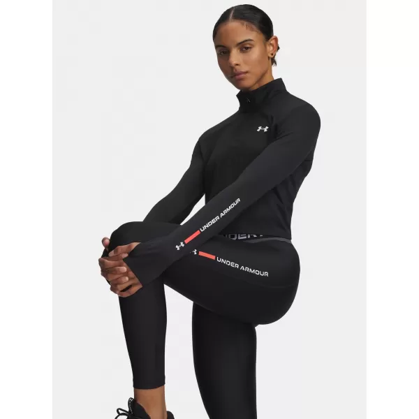  Дамска тениска UNDER ARMOUR TECH BRANDED 1/2 ZIP 6009988-001 ЧЕРЕН 