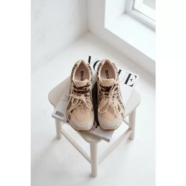  Дамски кецове BIG STAR SHOES TT274549 БЕЖОВО 
