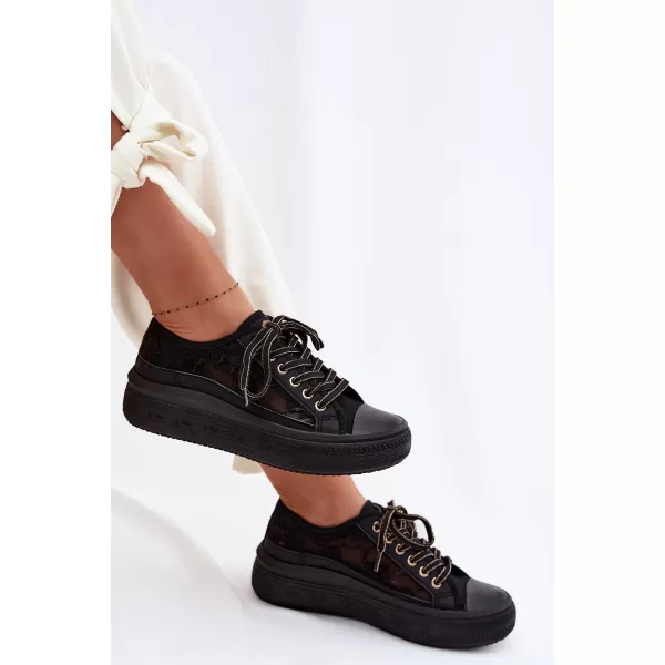  Дамски кецове LEE COOPER LCW-26-44-4479 ЧЕРЕН 