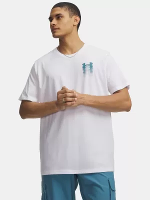 Мъжка тениска UNDER ARMOUR M BLUR LOGO SS 6009245-100 БЯЛО