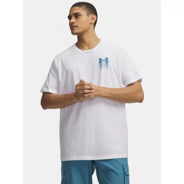  Мъжка тениска UNDER ARMOUR M BLUR LOGO SS 6009245-100 БЯЛО 