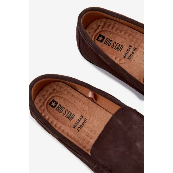  Мъжки мокасини BIG STAR SHOES TT174202 КАФЯВО/БЕЖОВО 