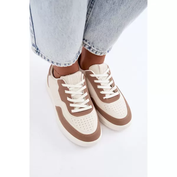  Дамски кецове BIG STAR SHOES UU274275 БЯЛО/БЕЖОВО 