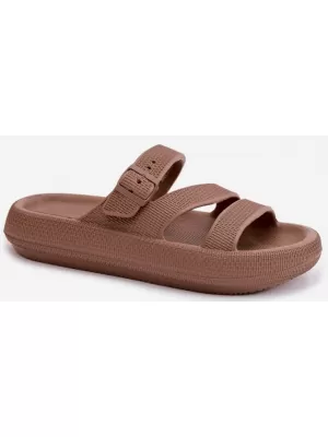 Дамски чехли BIG STAR SHOES 42155-19 КАФЯВО/БЕЖОВО
