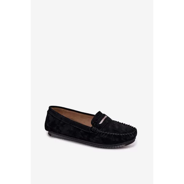  Дамски мокасини S.BARSKI LR61-7029 ЧЕРЕН 