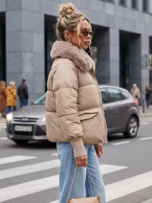 Дамско яке DSTREET TY5816 КАРАМЕЛ