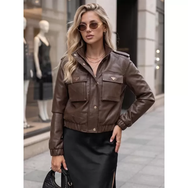  Дамско яке DSTREET TY5874 КАФЯВО 