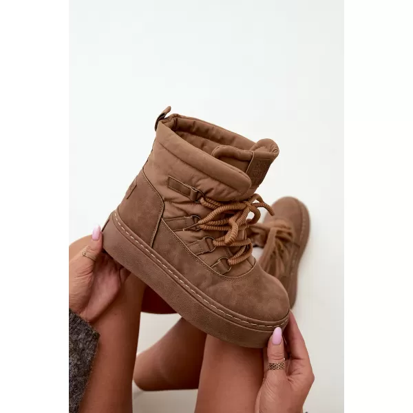  Дамски снежни човеци BIG STAR SHOES UU274190 КАФЯВО/БЕЖОВО 