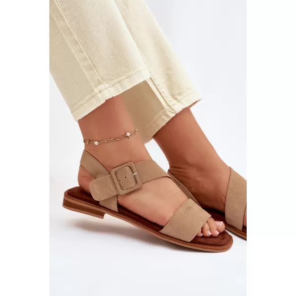  Дамски сандали BIG STAR SHOES TT274491 БЕЖОВО 