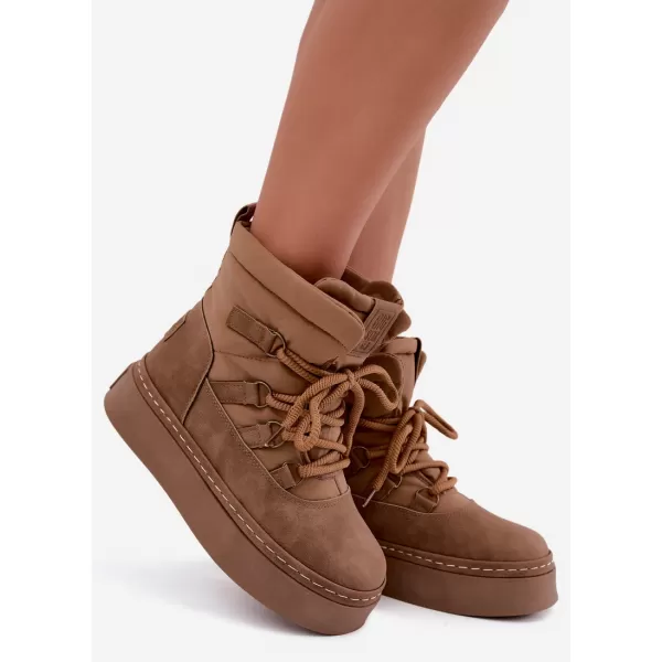  Дамски снежни човеци BIG STAR SHOES UU274190 КАФЯВО/БЕЖОВО 