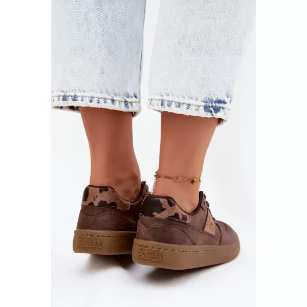  Дамски кецове BIG STAR SHOES UU274017 КАФЯВО/БЕЖОВО 