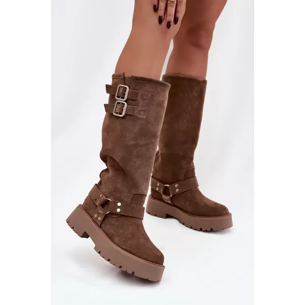  Дамски боти BIG STAR SHOES OO274A182 БЕЖОВО 