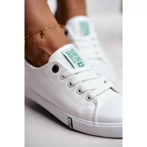  Дамски кецове BIG STAR SHOES GG274006 БЯЛО/ЗЕЛЕНО 