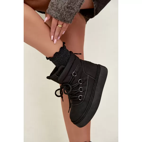  Дамски снежни човеци BIG STAR SHOES UU274189 ЧЕРЕН 