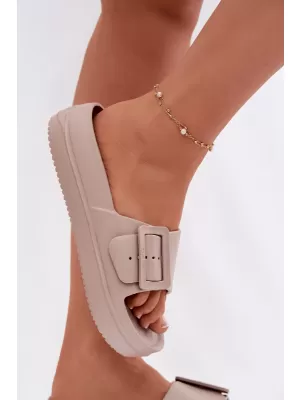 Дамски чехли BIG STAR SHOES TT274A079 БЕЖОВО