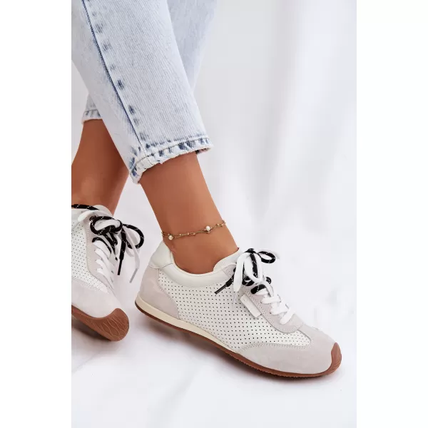  Дамски кецове BIG STAR SHOES TT274555 БЯЛО 