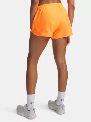 Дамски шорти UNDER ARMOUR FLY BY 3 SHORTS 1382438-824 ОРАНЖЕВО